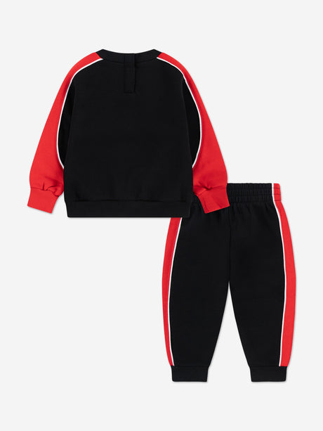 Nike Kids Logo Fleece Tracksuit in Black