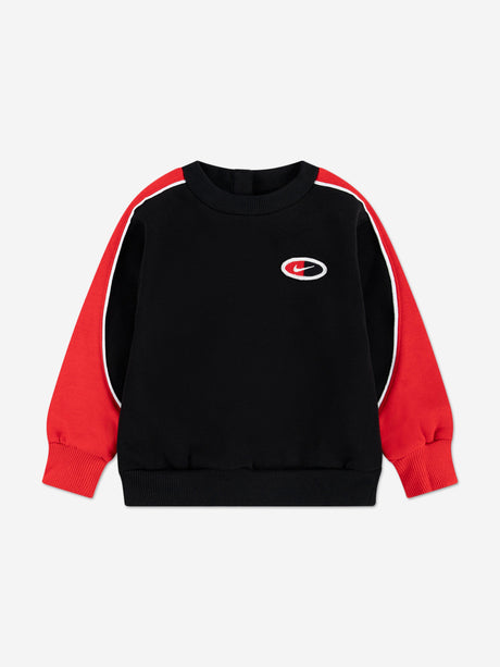 Nike Kids Logo Fleece Tracksuit in Black