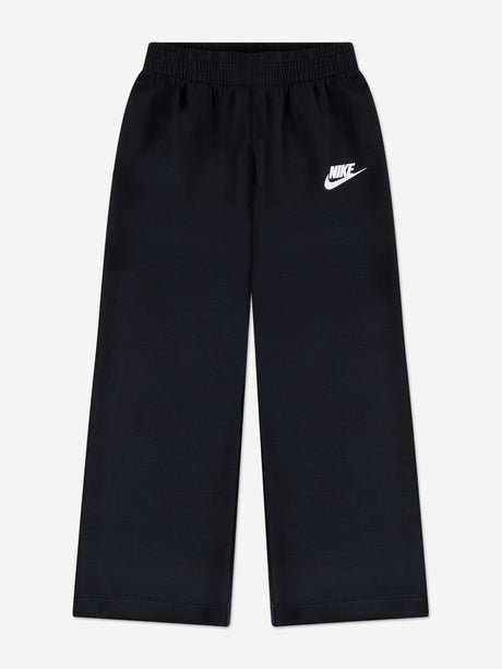 Nike Girls Crew Wide Leg Tracksuit in Black