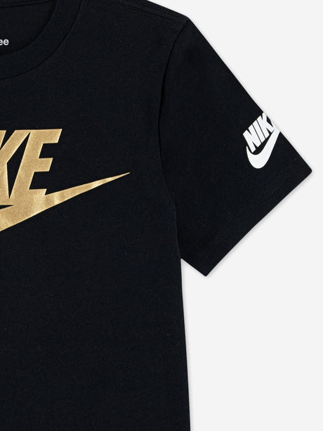 Nike Kids Futura Evergreen T-Shirt in Black
