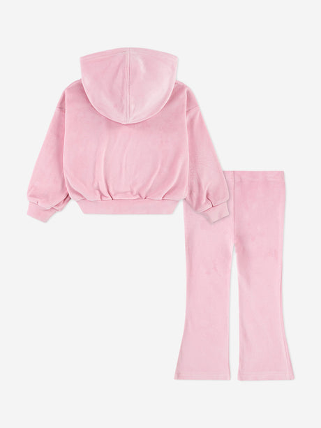 Nike Baby Girls Velour Flare Legging Set in Pink