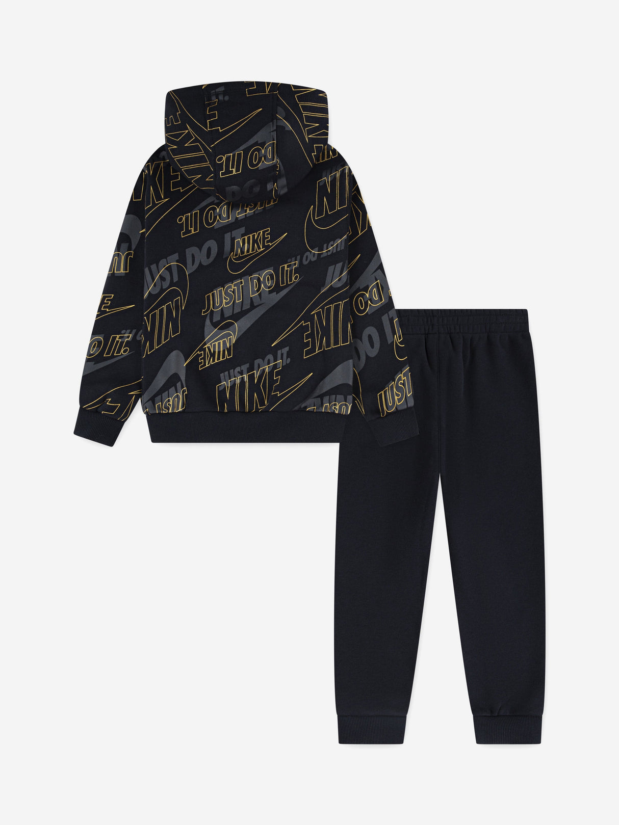 Nike Kids NSW GWM Light Weight Fleece Tracksuit in Black