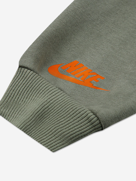 Nike Kids PO Fleece Tracksuit in Green