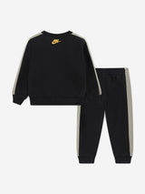 Nike Kids Fleece Logo Tracksuit in Black