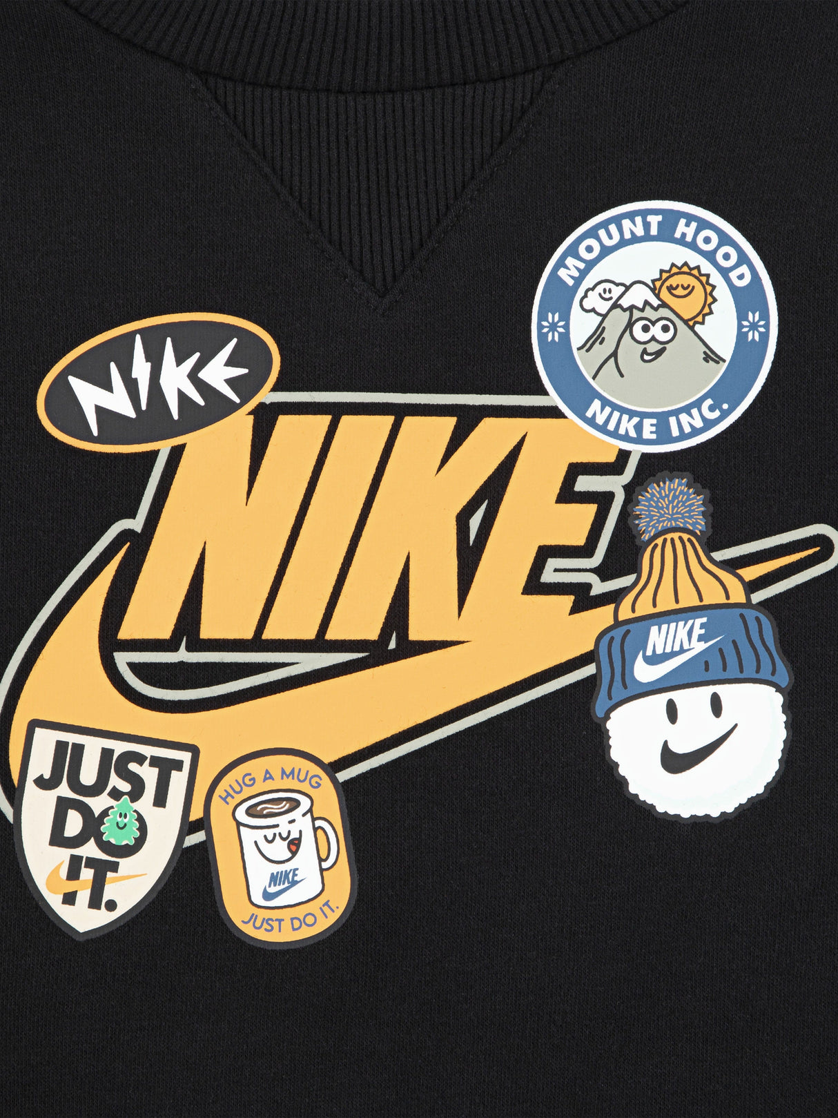 Nike Kids Fleece Logo Tracksuit in Black