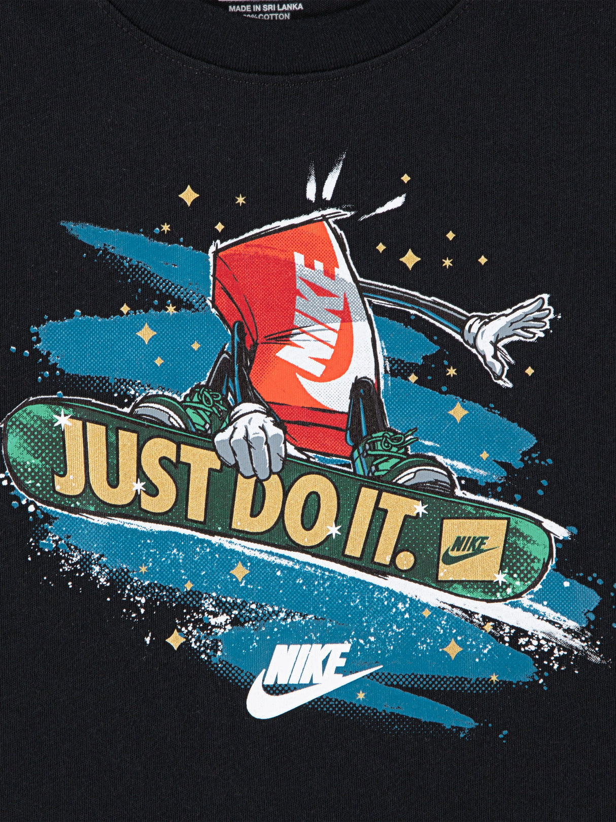 Nike Boys Snowboard Boxy T-Shirt in Black