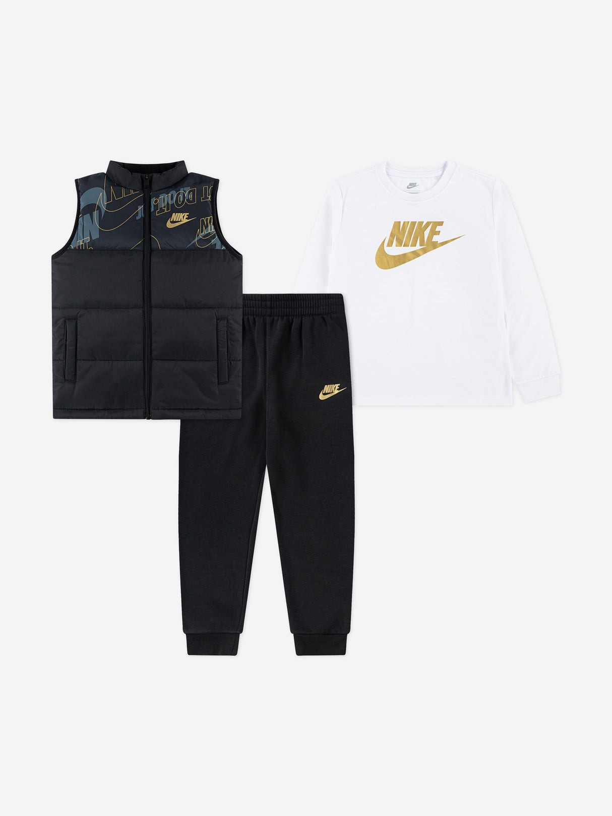 Nike Kids NSW 3 Piece Vest Set in Black