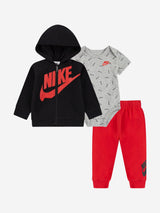 Nike Baby Boys 3 Piece Tracksuit Set in Red