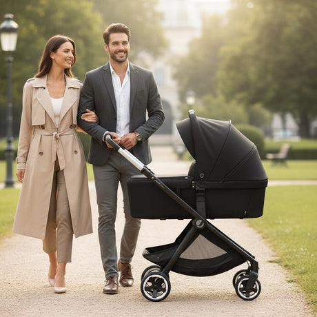 Jané Newel 10-Piece Complete Travel System Bundle  - Cold Black