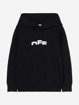 Off-White Kids Type Logo Hoodie in Black