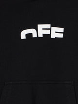 Off-White Kids Type Logo Hoodie in Black