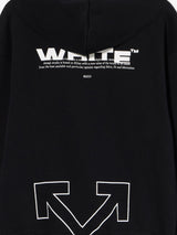 Off-White Kids Type Logo Hoodie in Black