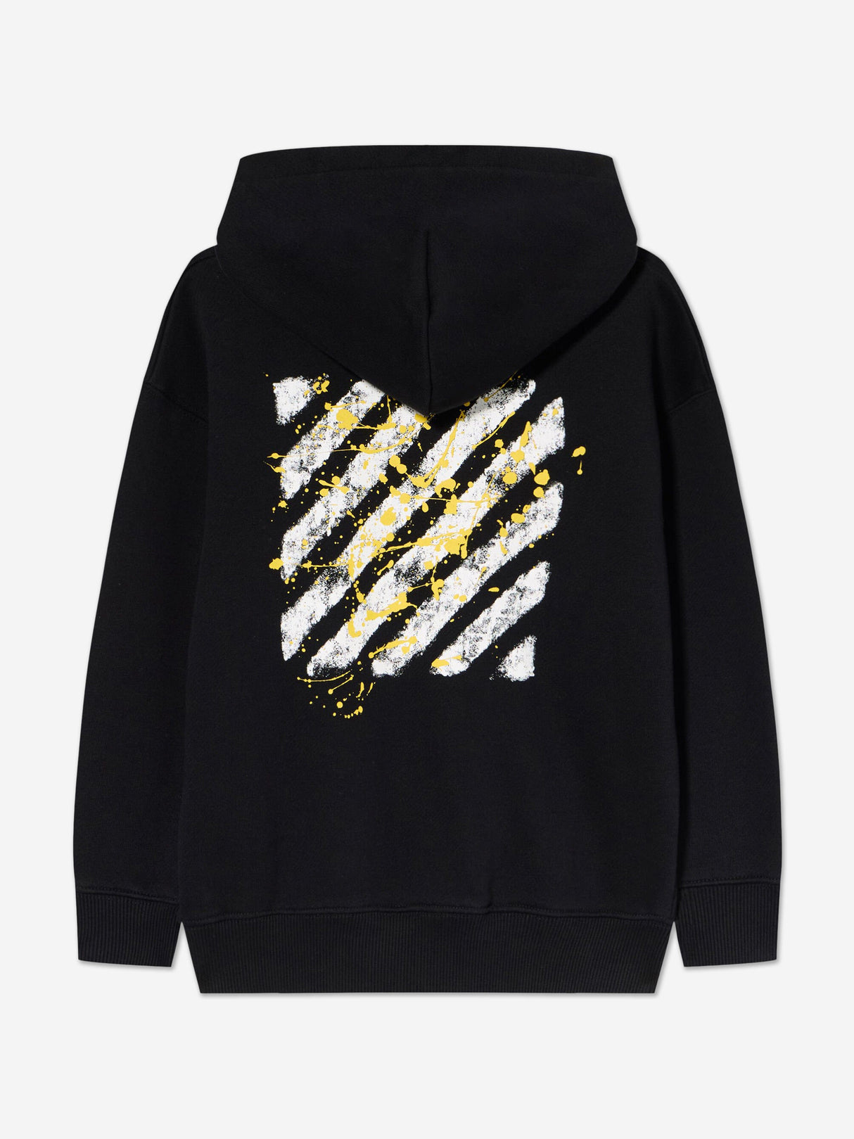 Off-White Kids Diagonal Splat Hoodie in Black
