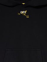 Off-White Kids Diagonal Splat Hoodie in Black