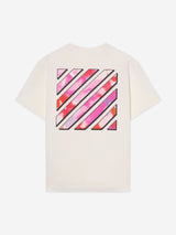 Off-White Girls Diagonal Watercolour T-Shirt in White