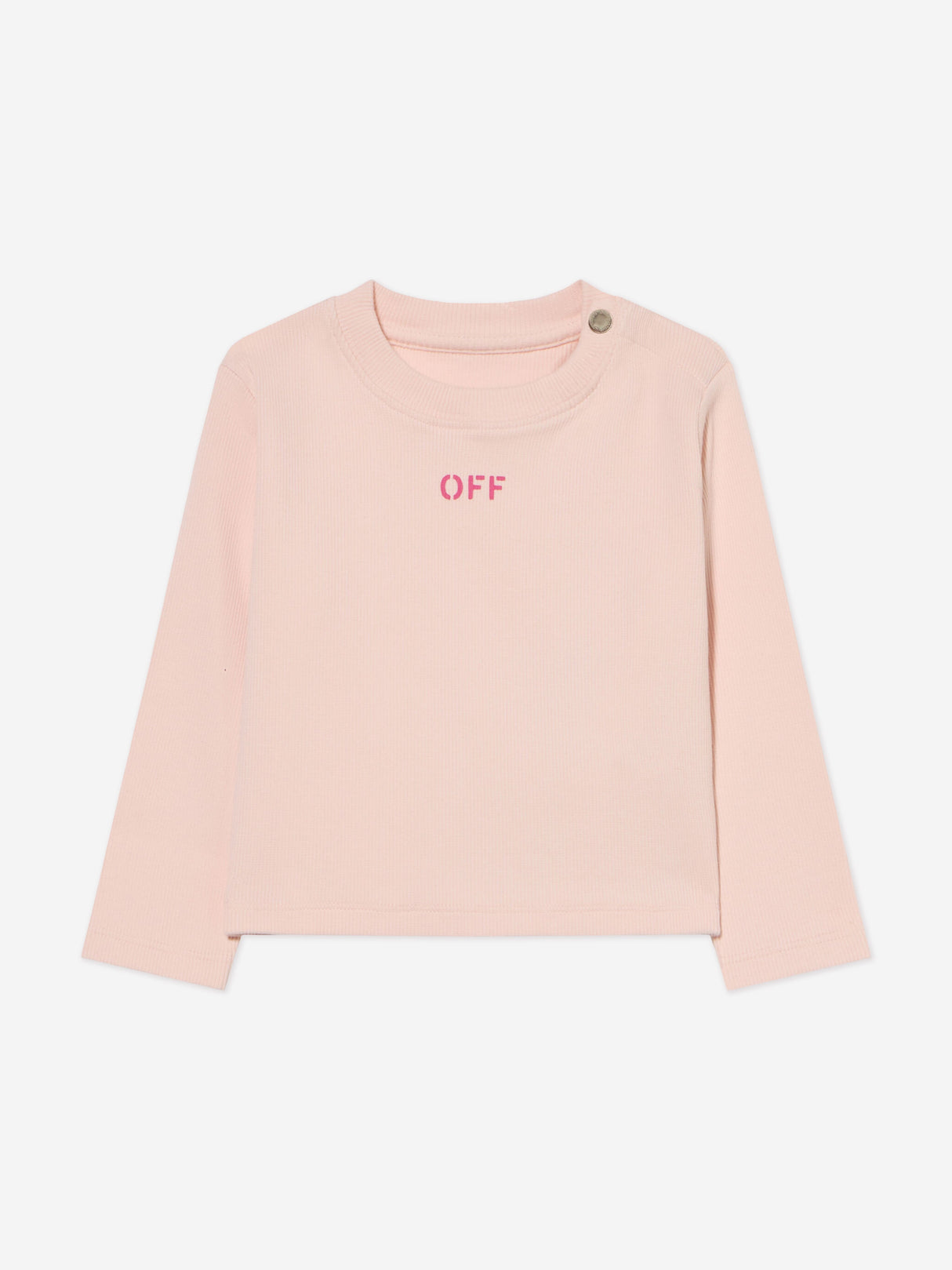 Off-White Baby Girls Off Stamp Long Sleeve T-Shirt in Pink