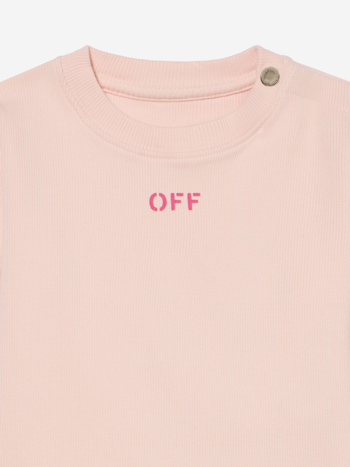 Off-White Baby Girls Off Stamp Long Sleeve T-Shirt in Pink