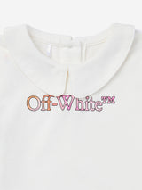 Off-White Baby Girls Bookish Watercolour T-Shirt in White