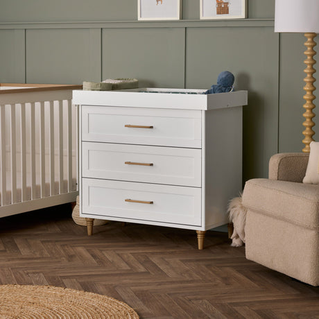 Obaby Orla 3 Piece Nursery Room Set, White with Oak