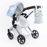 Roma Polly Single Dolls Pram Mermaid – Adjustable Luxury Doll Pushchair, 3 years+