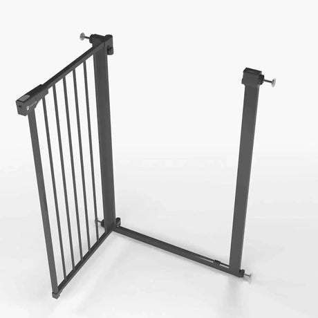 Venture Q-Fix 110cm Extra Tall Pressure Fit Baby & Pet Safety Gate - 73-80cm - Black
