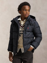 Ralph Lauren Boys Down Padded Puffer Jacket in Black