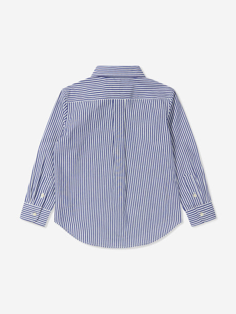 Ralph Lauren Boys Striped Shirt in Blue