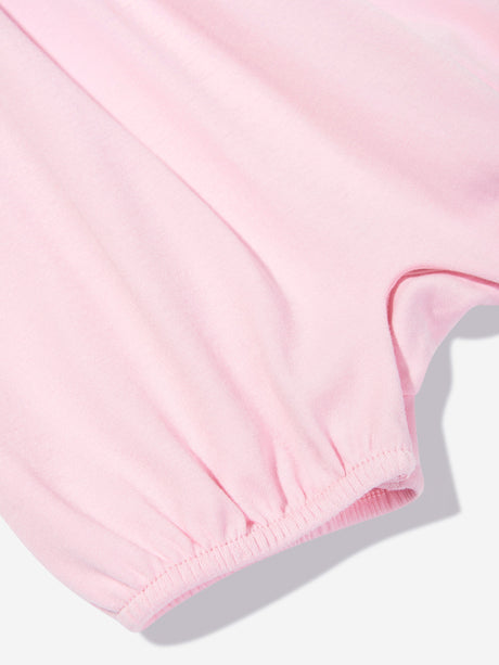 Ralph Lauren Baby Girls Polo Bubble Romper in Pink