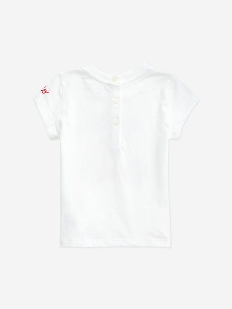 Ralph Lauren Baby Girls Bear T-Shirt in White