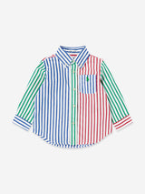 Ralph Lauren Baby Boys Striped Poplin Shirt in Multicolour
