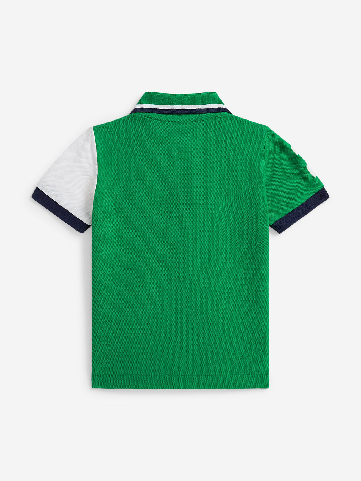 Ralph Lauren Baby Boys Diagonal Stripe Bear Polo Shirt in Green