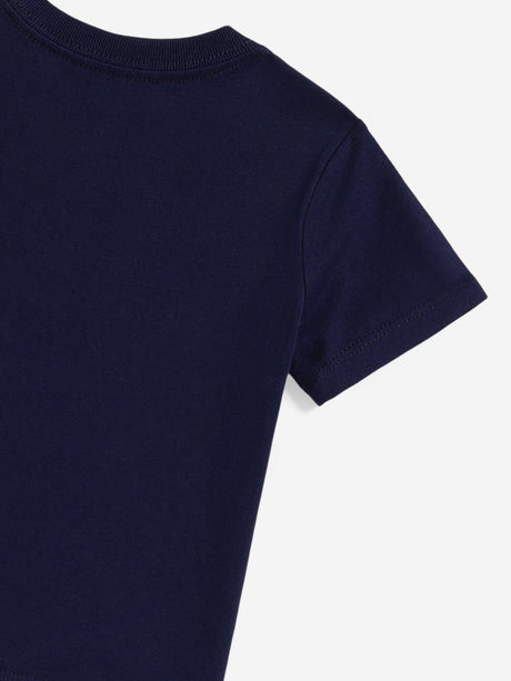 Ralph Lauren Baby Boys Equestrian Bear T-Shirt in Navy