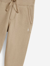 Ralph Lauren Boys Logo Joggers in Beige