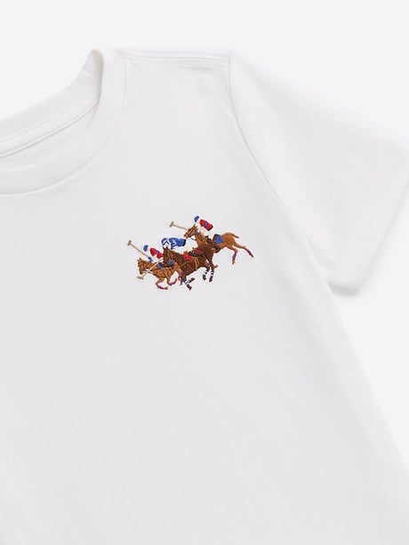 Ralph Lauren Boys Polo Player Jersey T-Shirt in White