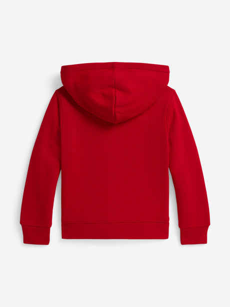 Ralph Lauren Boys Polo Player Zip Up Top in Red