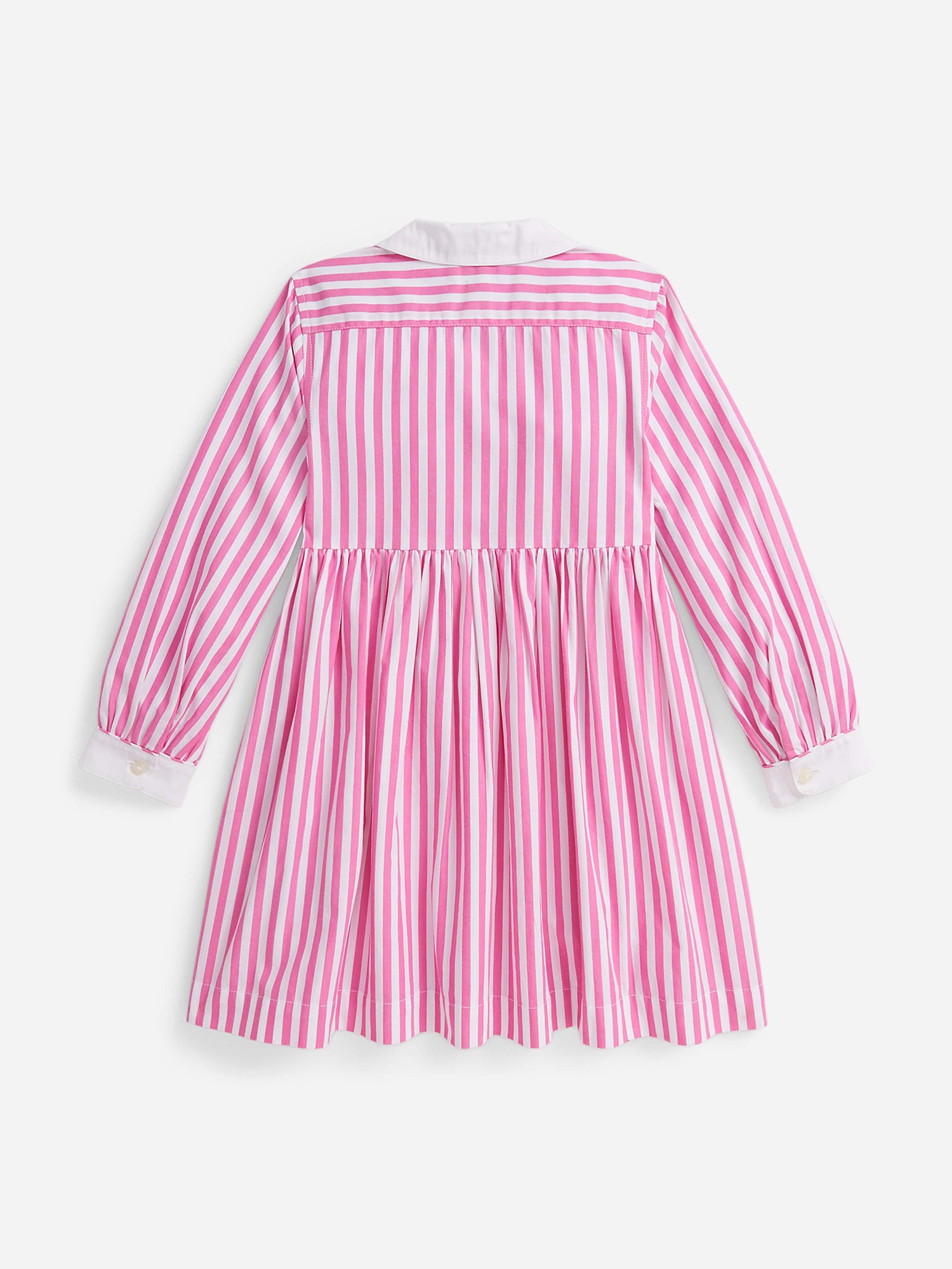 Ralph Lauren Girls Striped Poplin Shirt Dress in Pink – Samuel Johnston