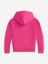 Ralph Lauren Girls Logo Hoodie in Pink