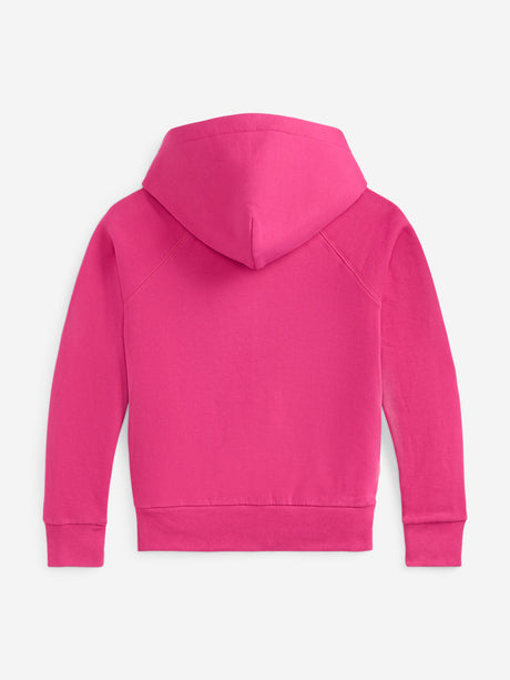Ralph Lauren Girls Logo Hoodie in Pink