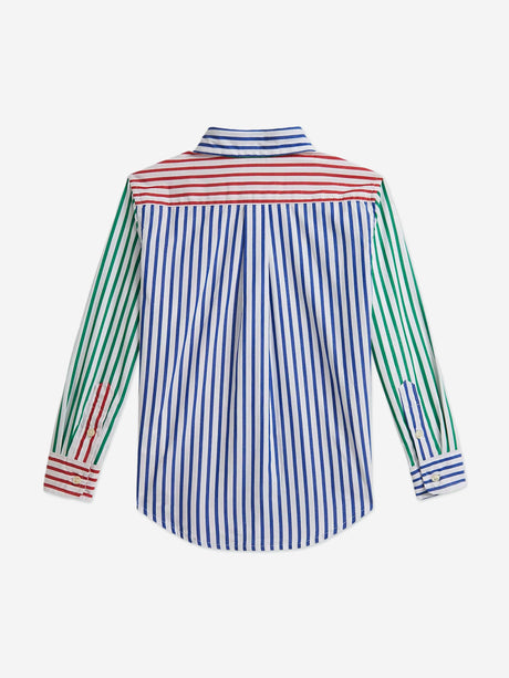 Ralph Lauren Boys Striped Poplin Shirt in Multicolour