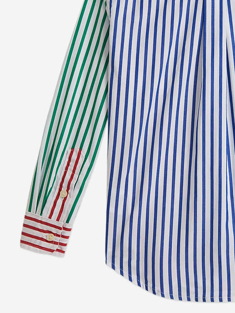 Ralph Lauren Boys Striped Poplin Shirt in Multicolour
