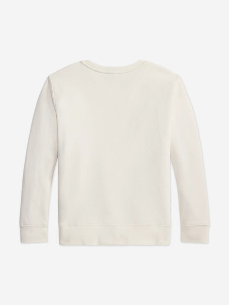 Ralph Lauren Boys Polo Bear Sweatshirt in White