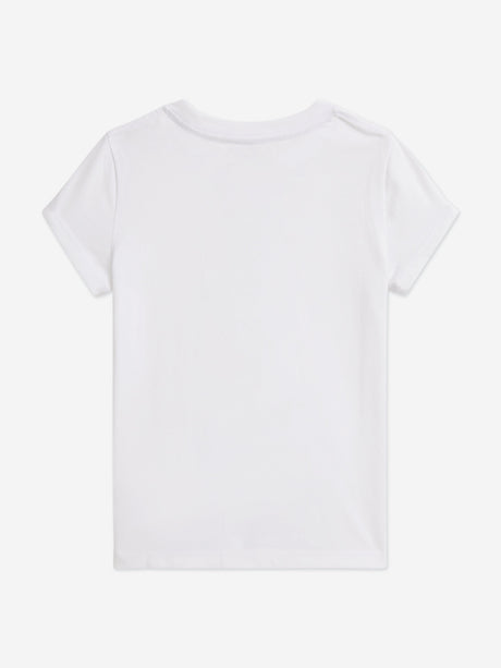Ralph Lauren Girls Polo Bear T-Shirt in White