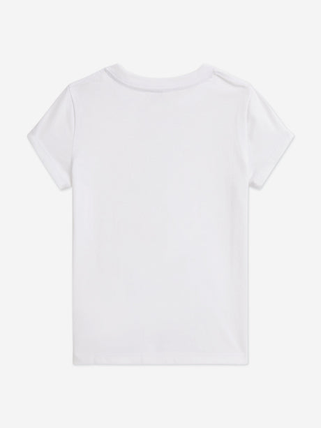Ralph Lauren Girls Polo Bear T-Shirt in White