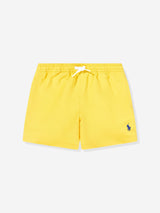 Ralph Lauren Boys Logo Swim Shorts in Yellow