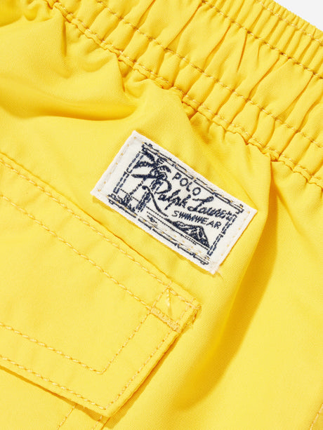 Ralph Lauren Boys Logo Swim Shorts in Yellow