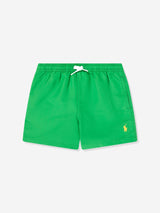 Ralph Lauren Boys Logo Swim Shorts in Green