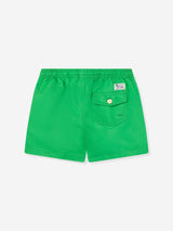 Ralph Lauren Boys Logo Swim Shorts in Green