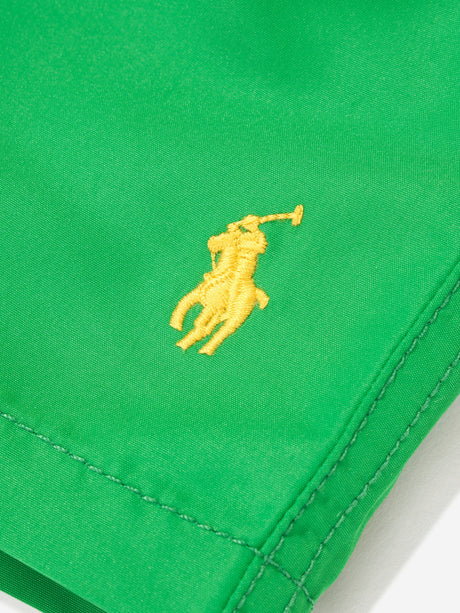 Ralph Lauren Boys Logo Swim Shorts in Green