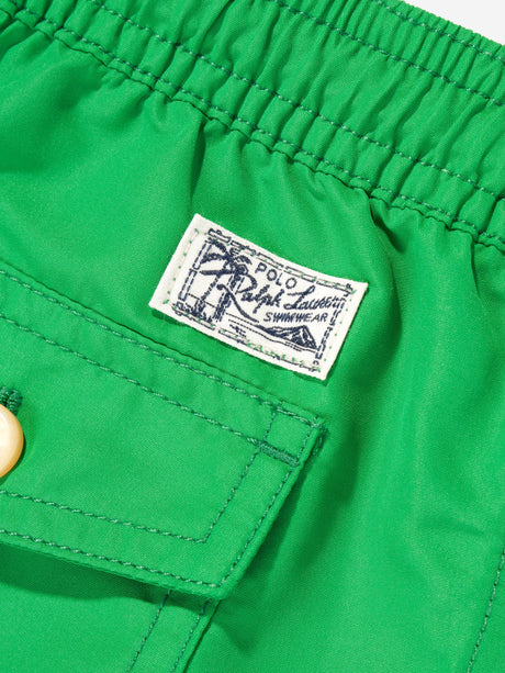 Ralph Lauren Boys Logo Swim Shorts in Green