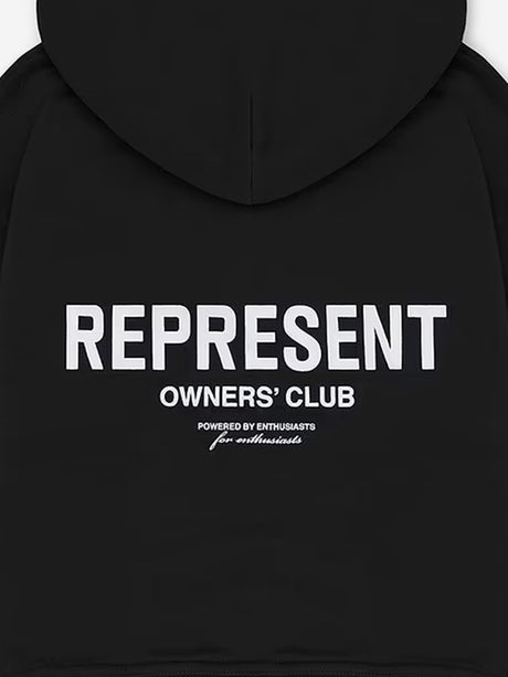 REPRESENT Kids Mini Owners Club Hoodie in Black